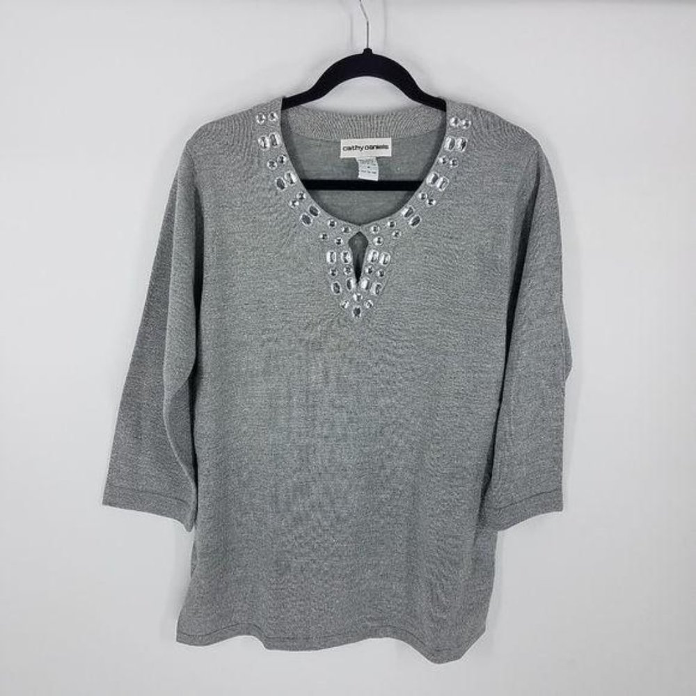 Cathy Daniels women’s size Medium acrylic blouse